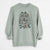 Christmas Lights Clover the Cockapoo - Unisex Pigment Dyed Crew Sweatshirt