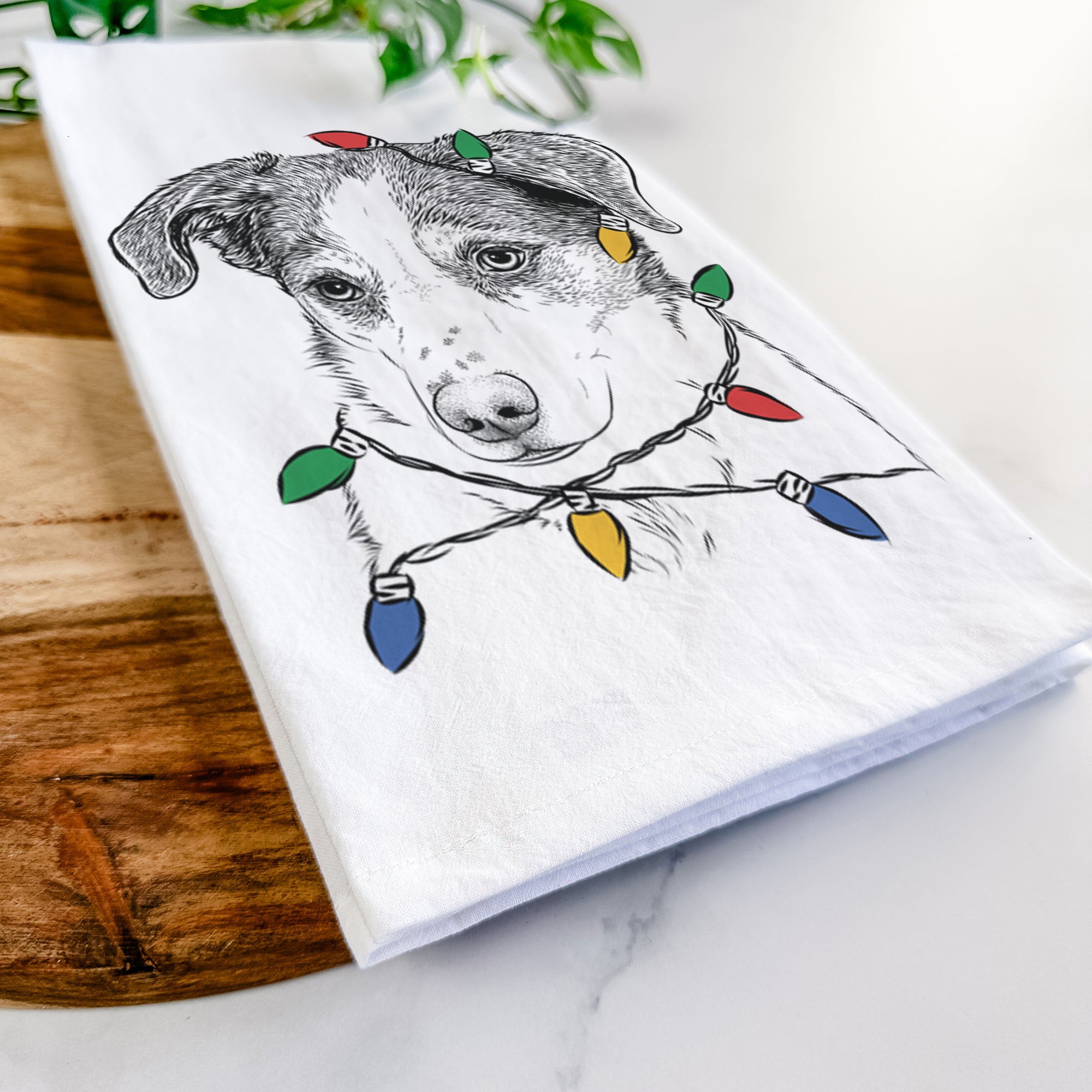 Coco the Beagle Mix Tea Towel