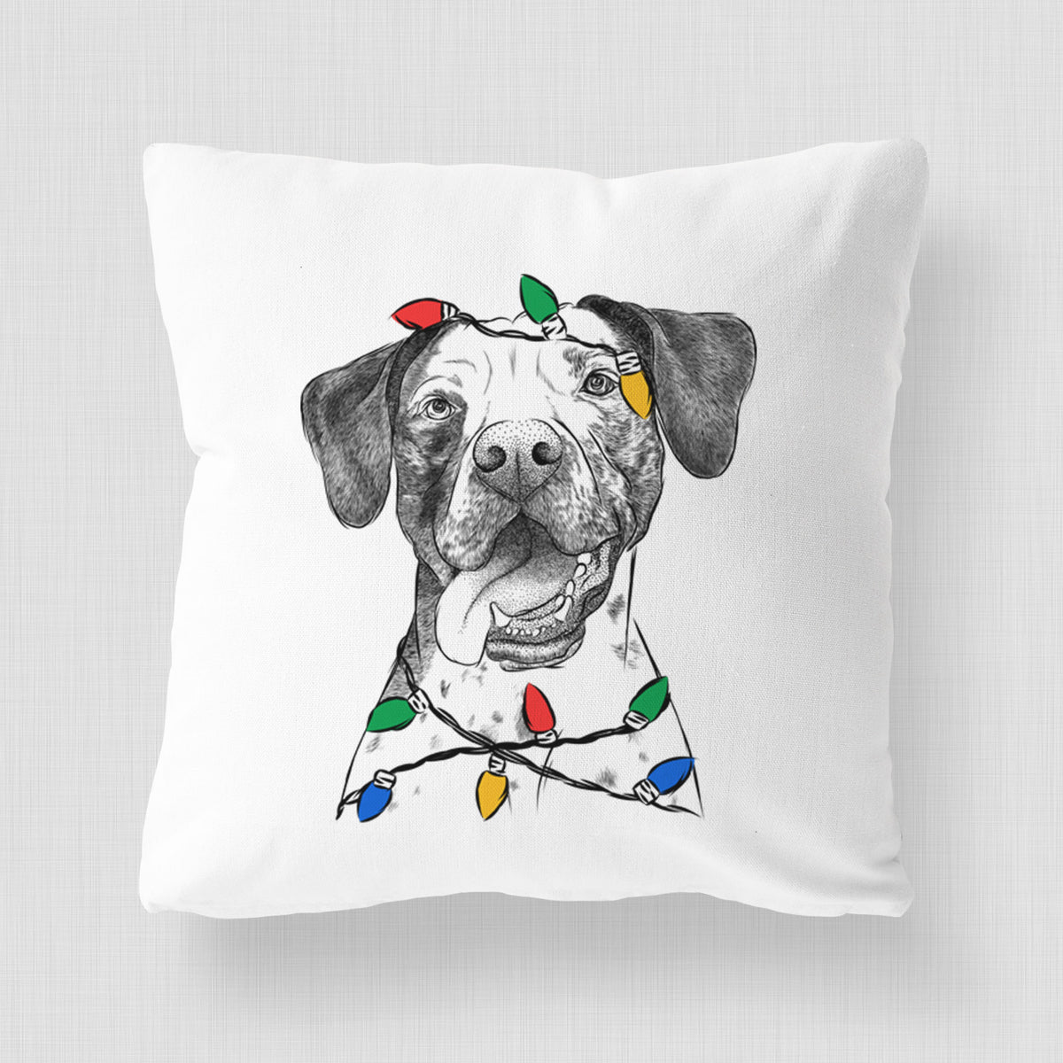 Cola the Catahoula - Throw Pillow Cover