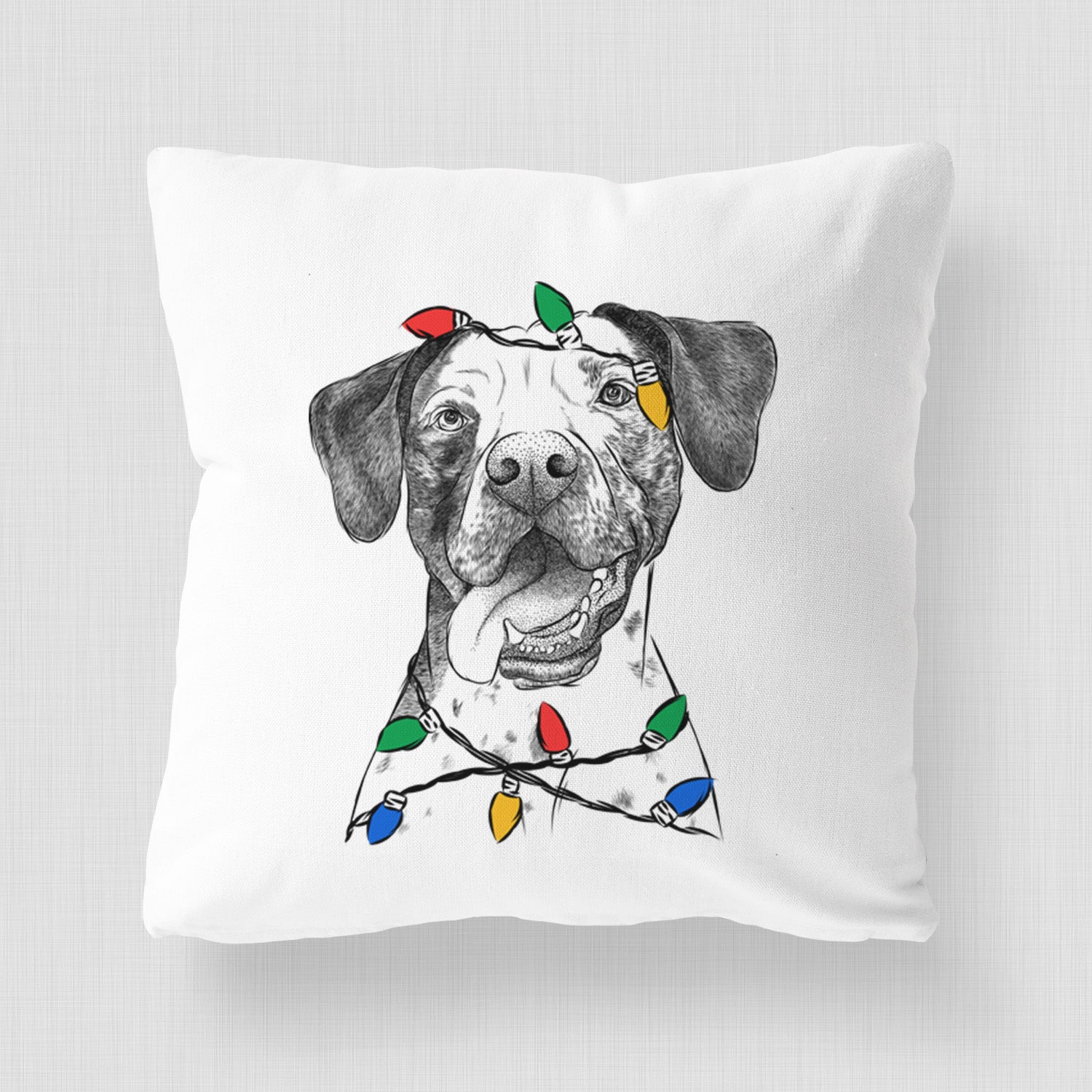 Cola the Catahoula - Throw Pillow Cover