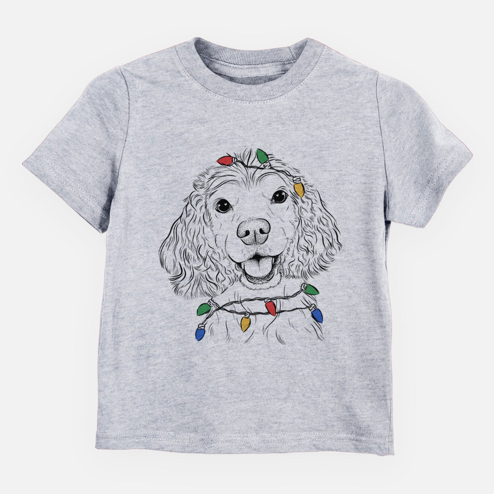 Christmas Lights Cricket the American Cocker Spaniel - Kids/Youth/Toddler Shirt