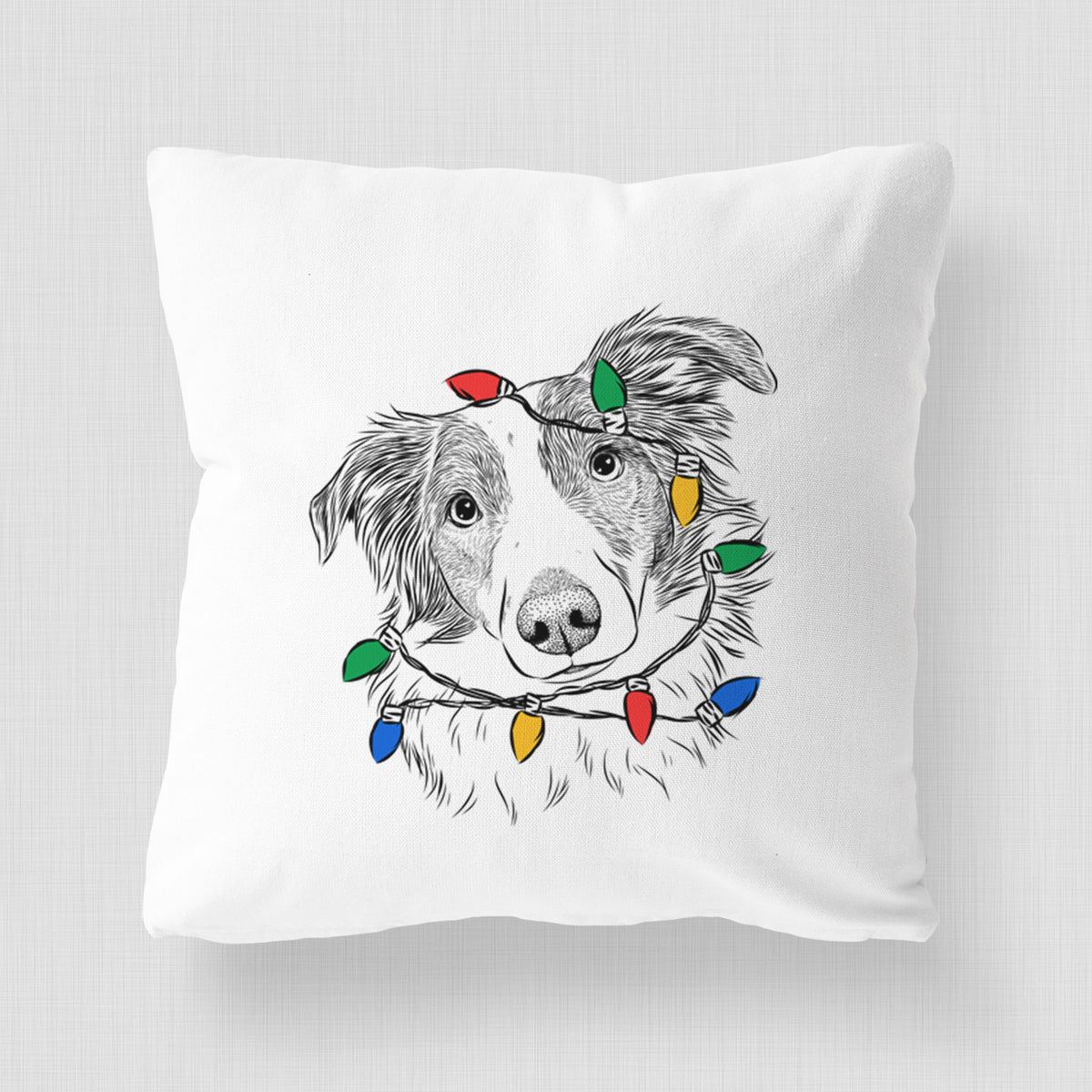 Cyclone the Australian Shepherd - Throw Pillow Cover