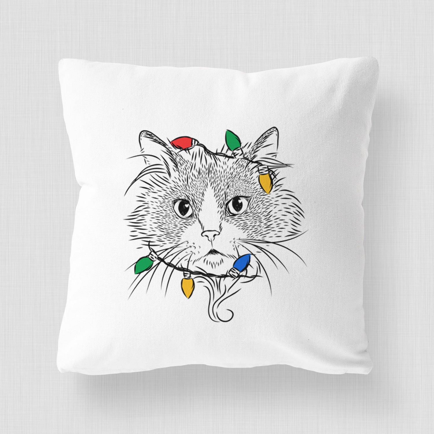 Daniel the Ragdoll Cat - Throw Pillow Cover