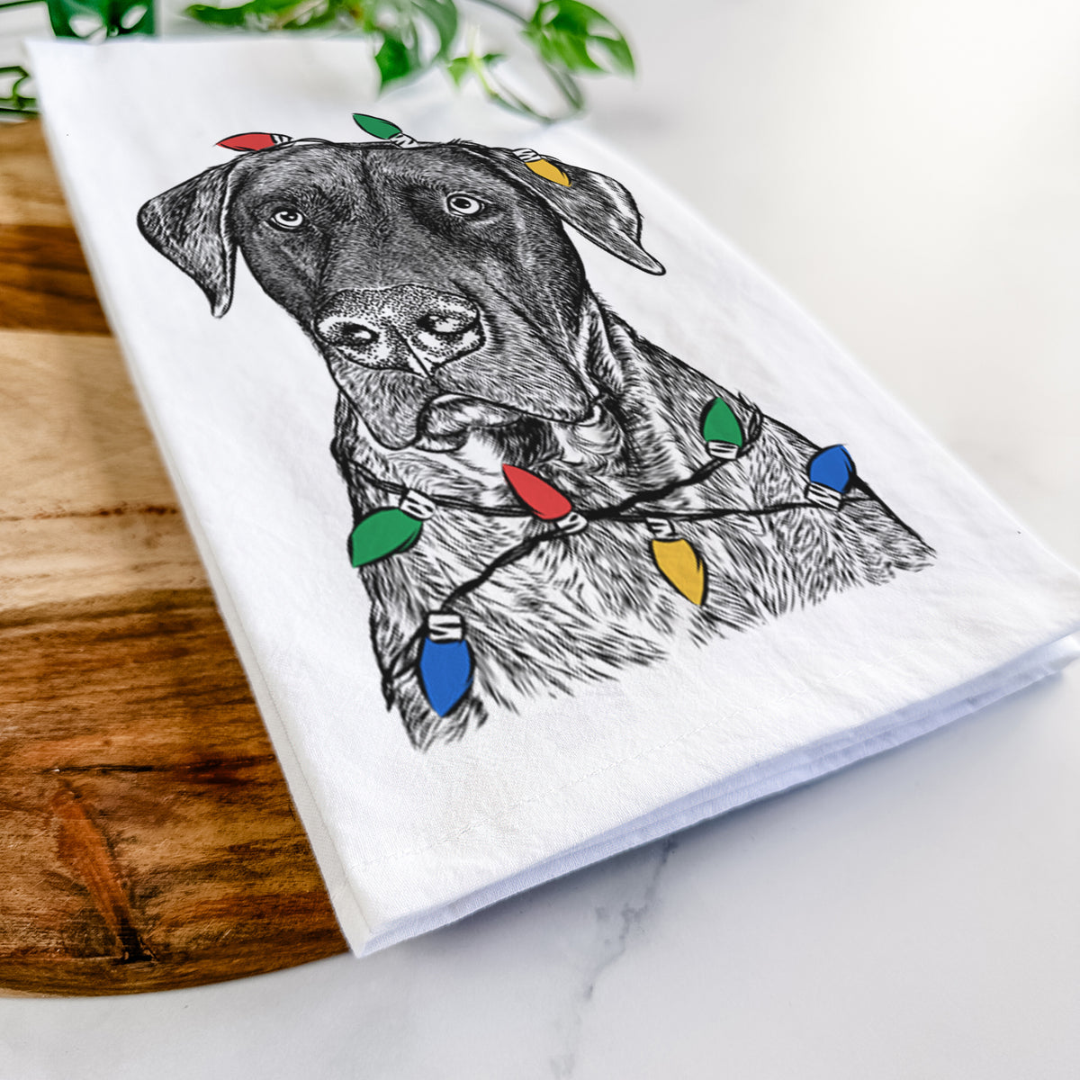 David the Boxador Tea Towel