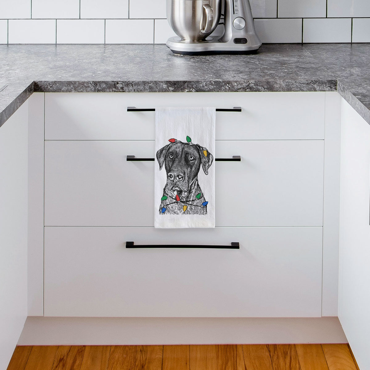 David the Boxador Tea Towel