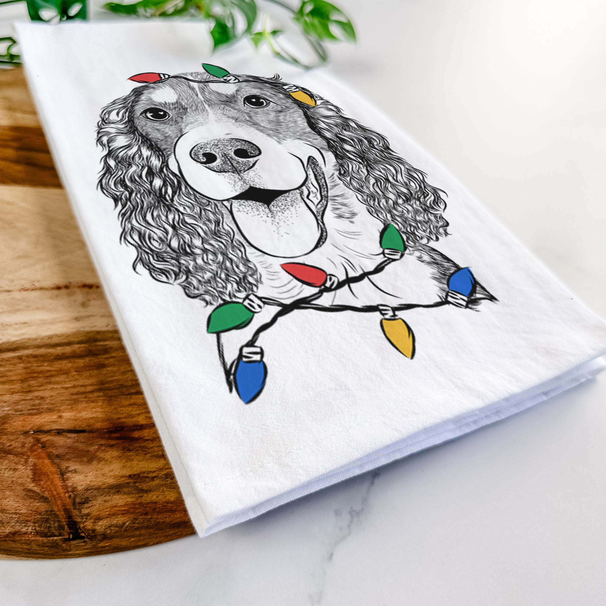 Delilah the English Springer Spaniel Tea Towel