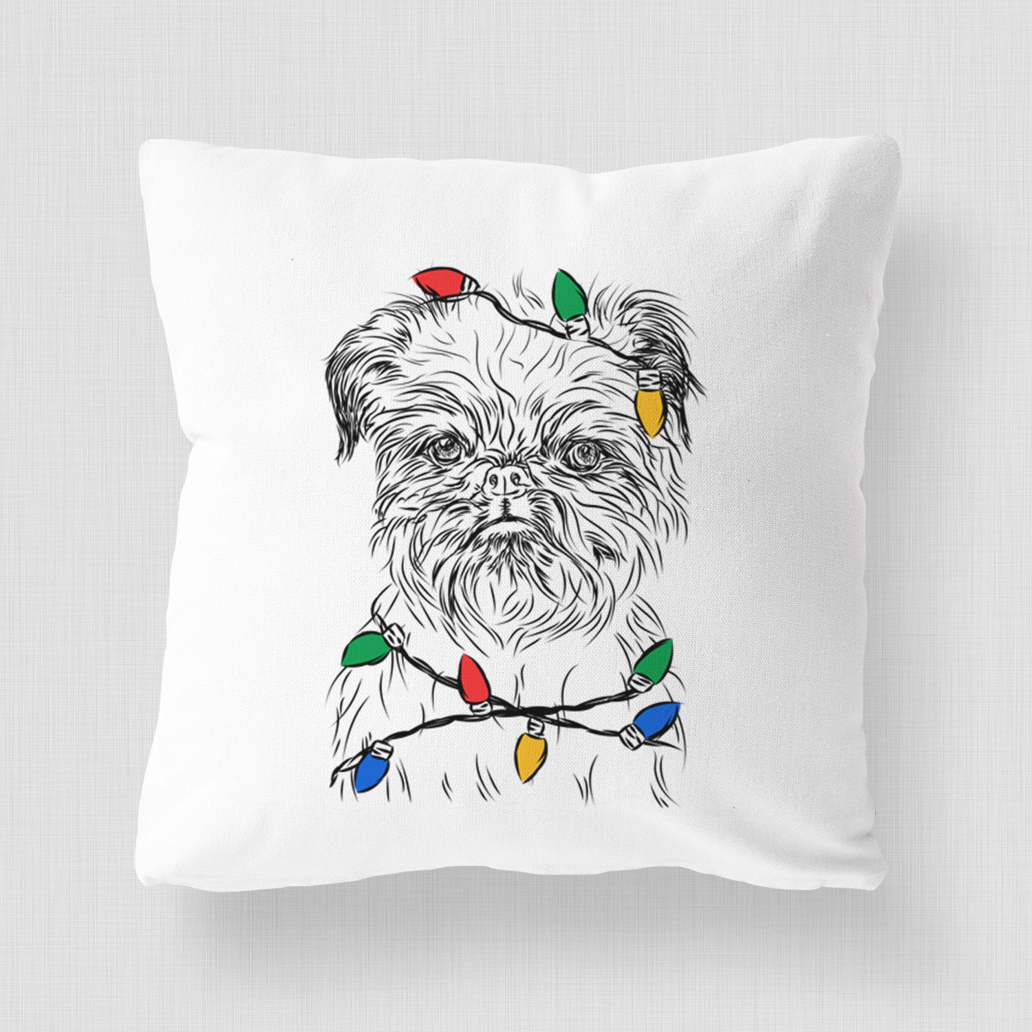 Digby the Brussels Griffon - Throw Pillow Cover