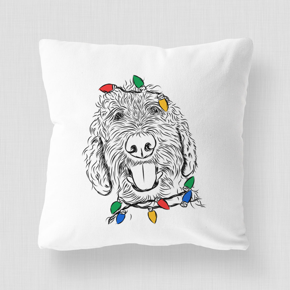 Dixie the Doodle - Throw Pillow Cover