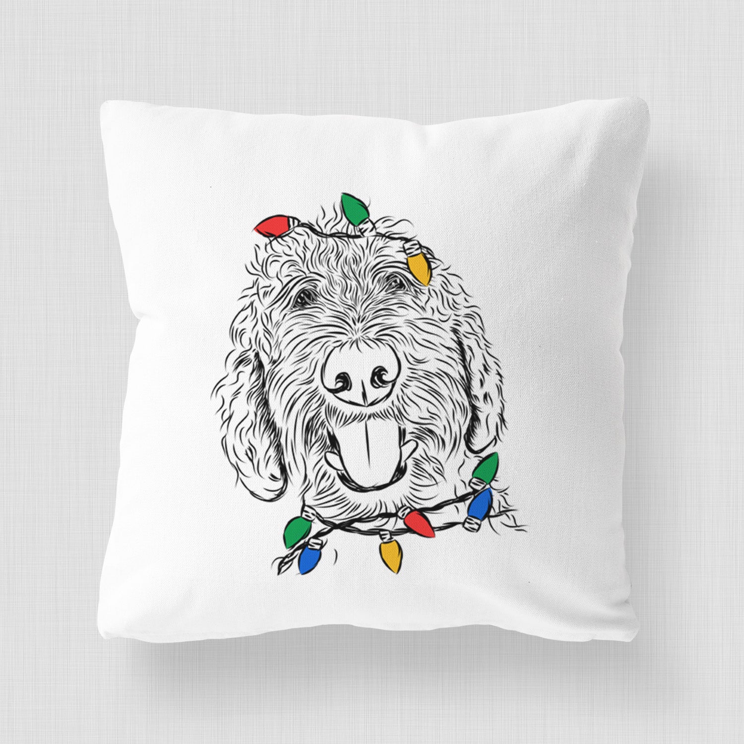 Dixie the Doodle - Throw Pillow Cover