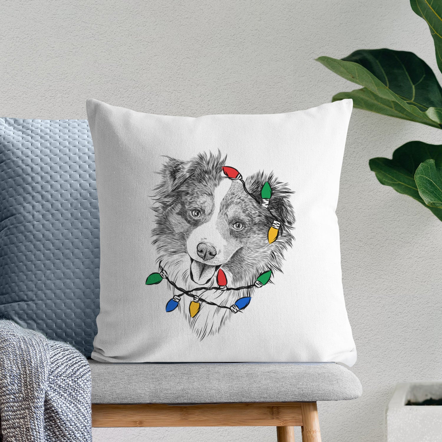 Doc the Mini Aussie - Throw Pillow Cover