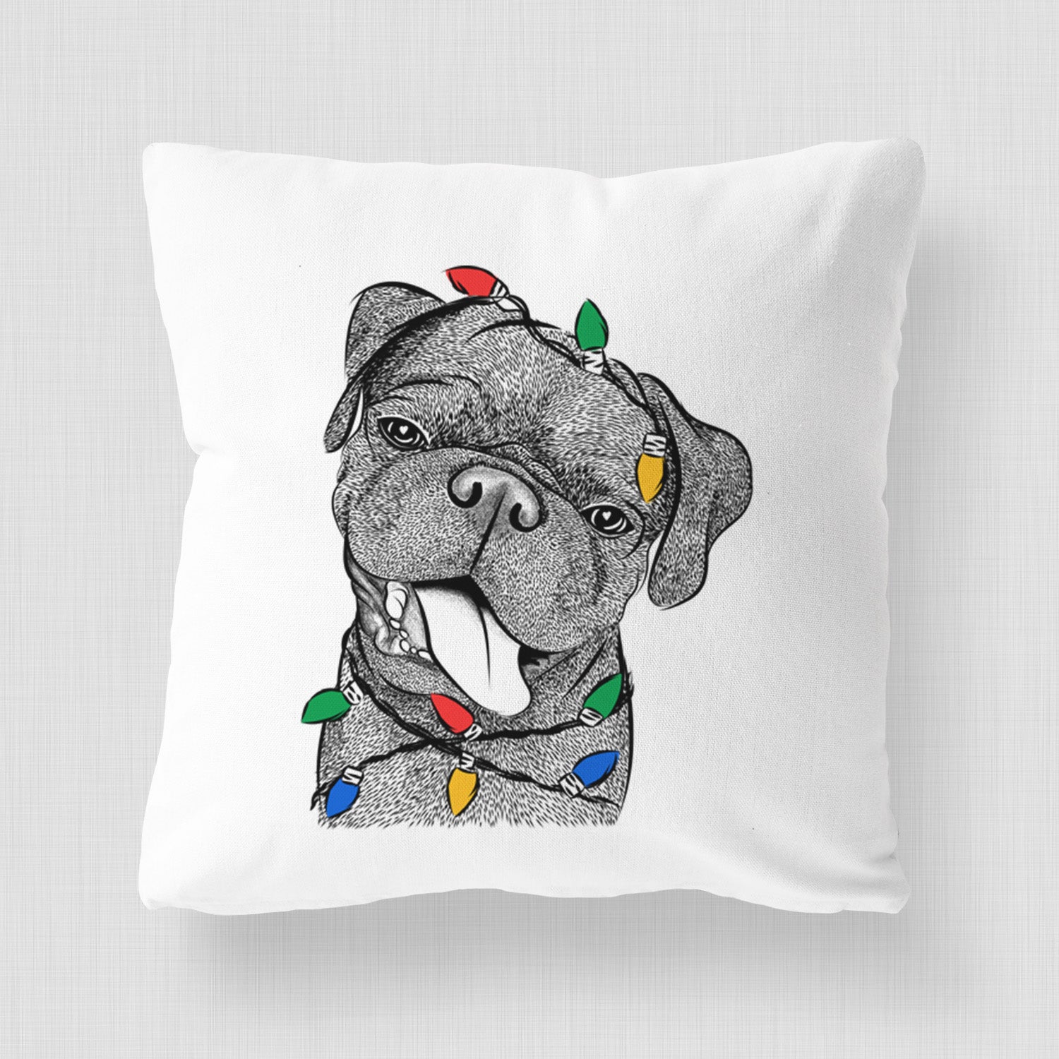Dudley Danger the Pug - Throw Pillow Cover