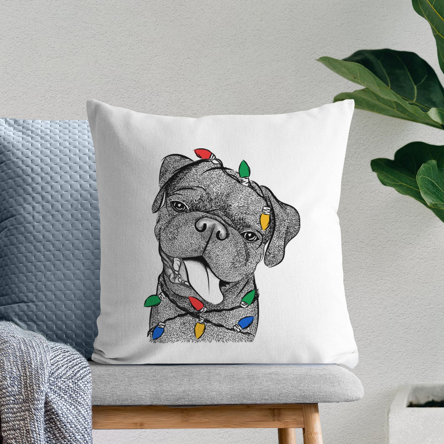 Dudley Danger the Pug - Throw Pillow Cover