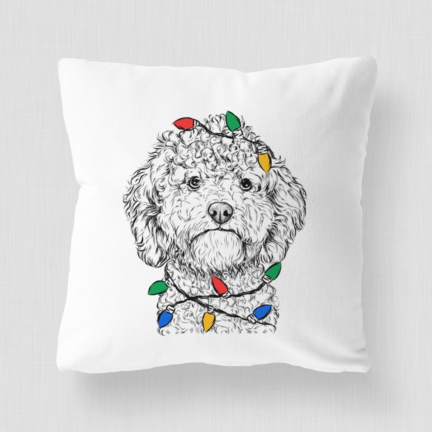 Edgar the Shihpoo - Throw Pillow Cover