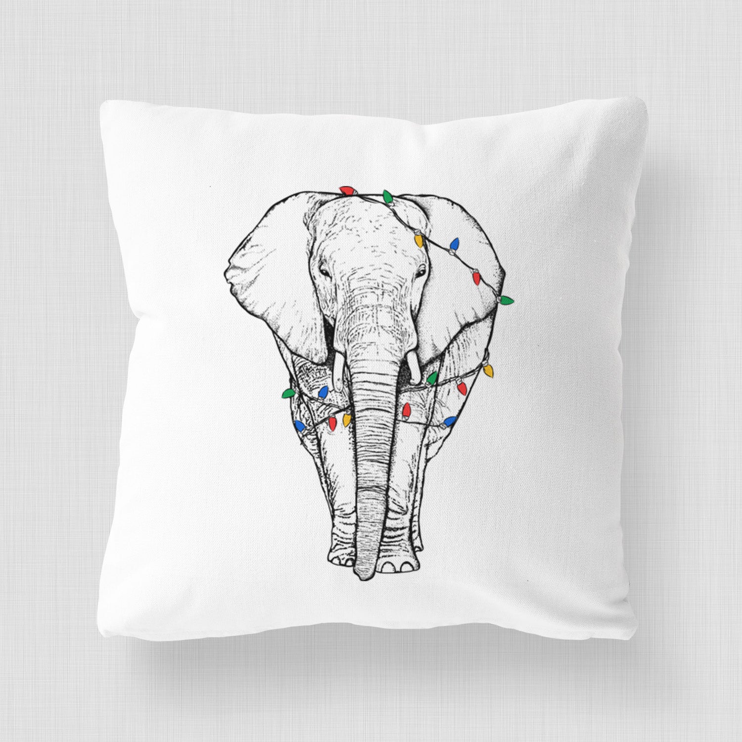 Ella the Elephant - Throw Pillow Cover