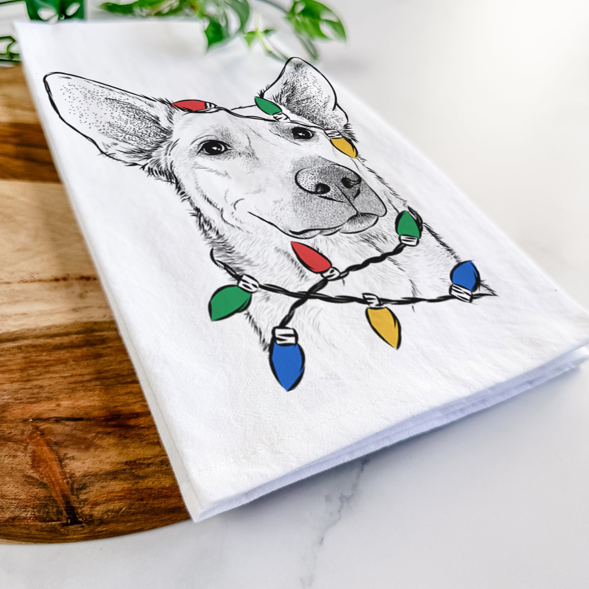 Ember the Shepherd Mix Tea Towel