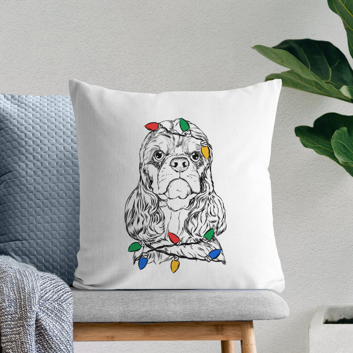 Emma the Cocker Spaniel - Throw Pillow Cover