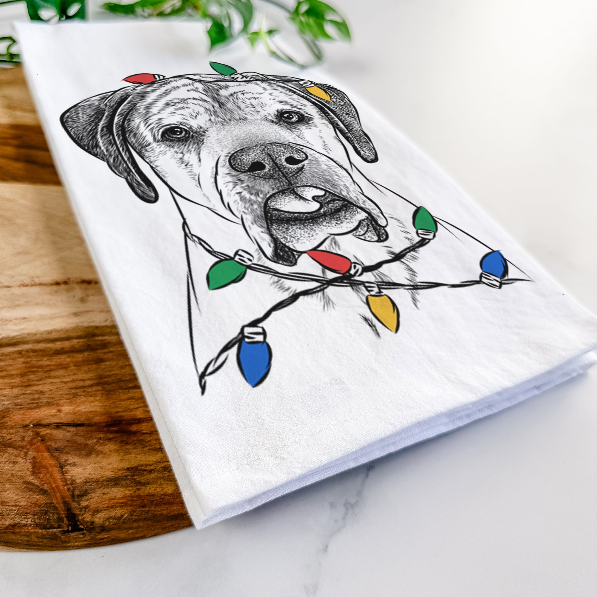 Emma the English Mastiff Tea Towel