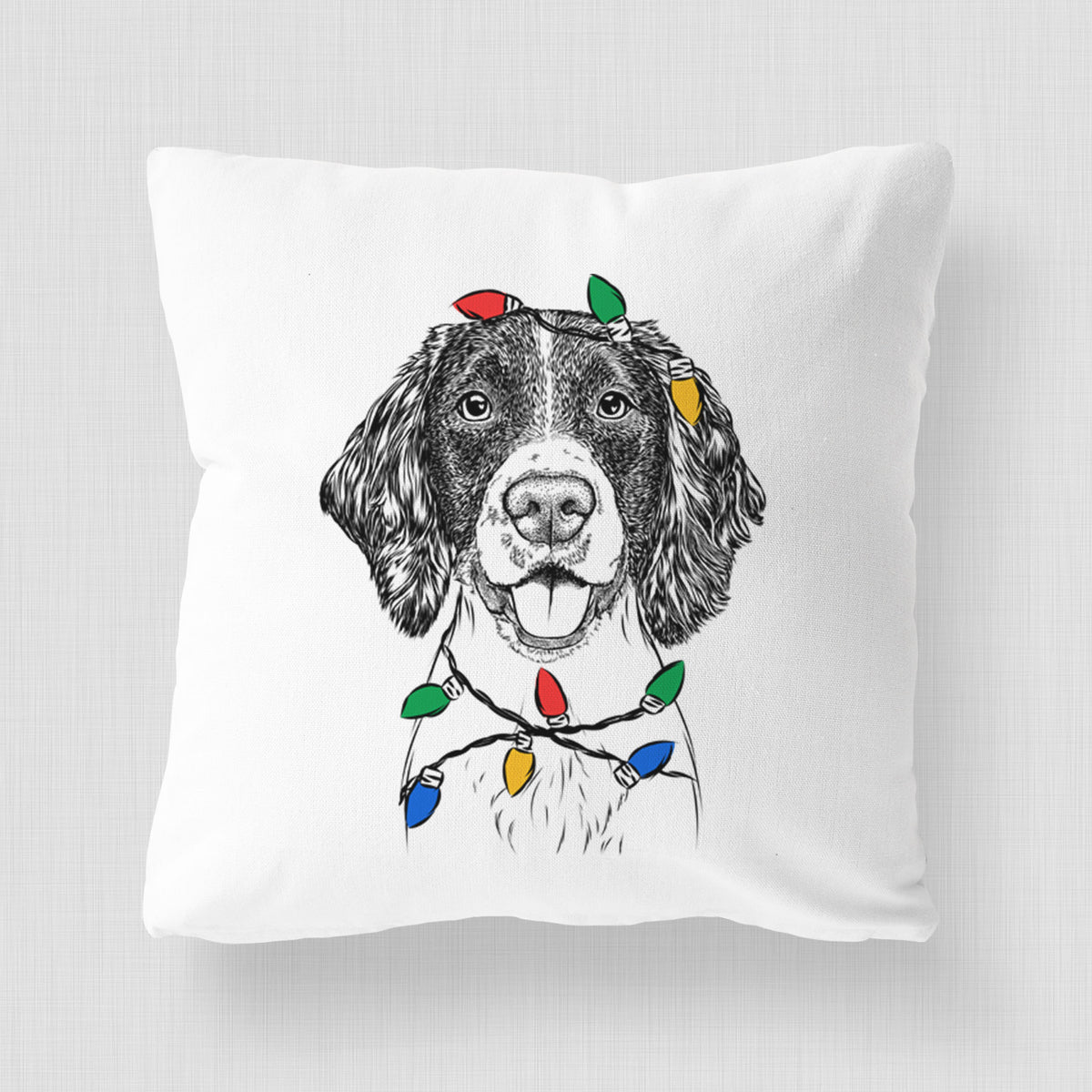Ever the English Springer Spaniel - Throw Pillow Cover