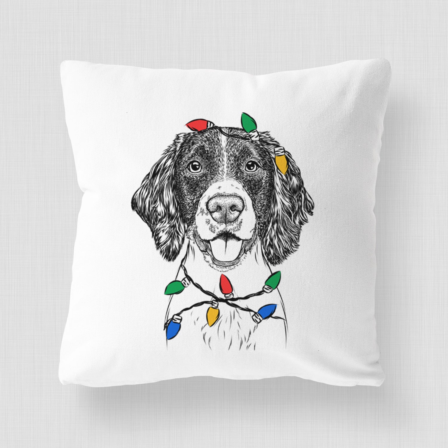 Ever the English Springer Spaniel - Throw Pillow Cover