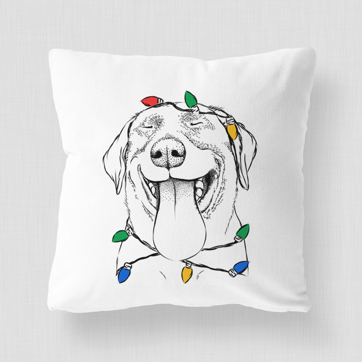Fig the Labrador Retriever - Throw Pillow Cover