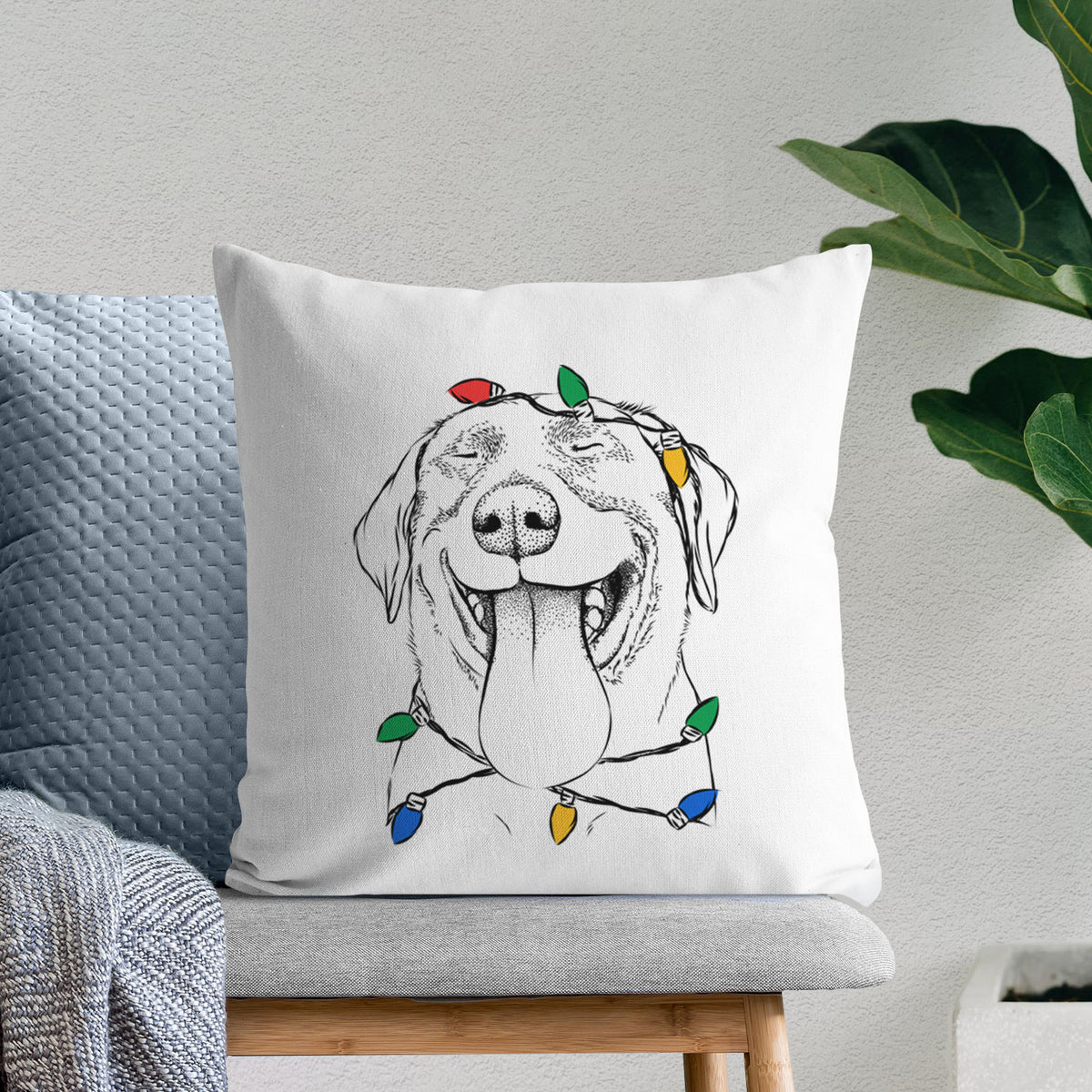 Fig the Labrador Retriever - Throw Pillow Cover