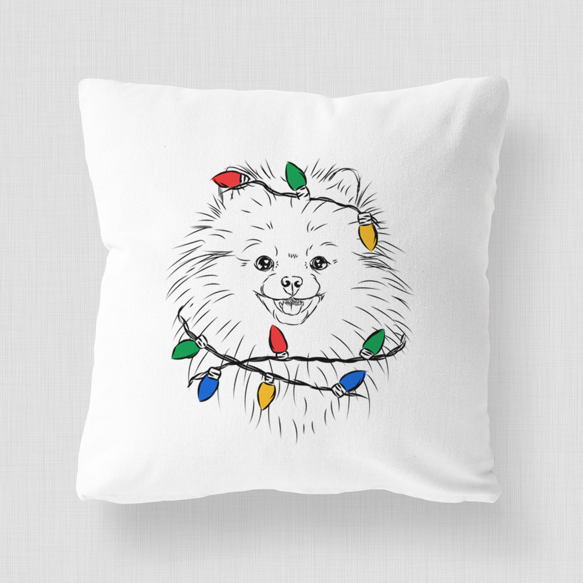 Finn the Pomeranian - Throw Pillow Cover