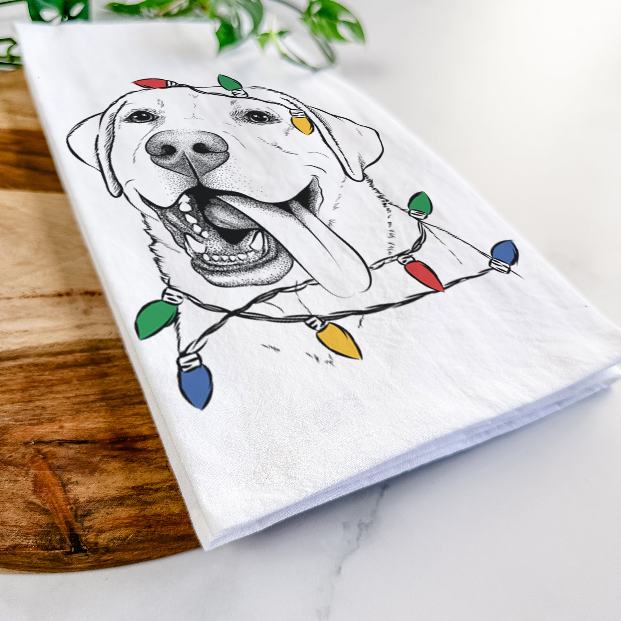 Finn the Labrador Retriever Tea Towel