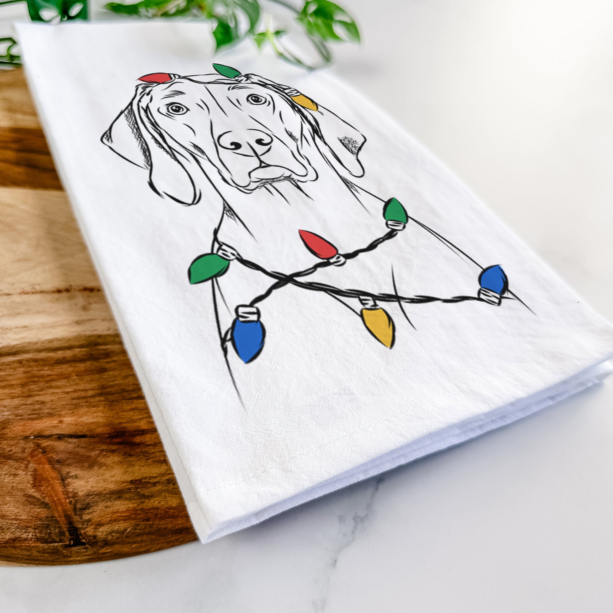 Flint the Weimaraner Tea Towel