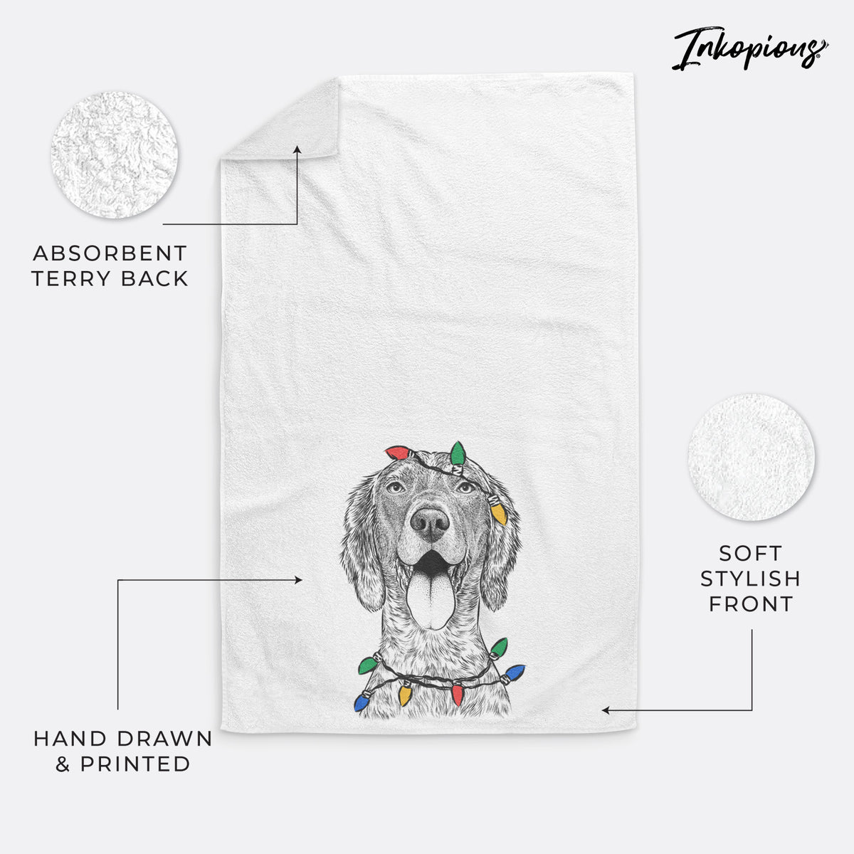 Freddy the English Setter Premium Hand Towel