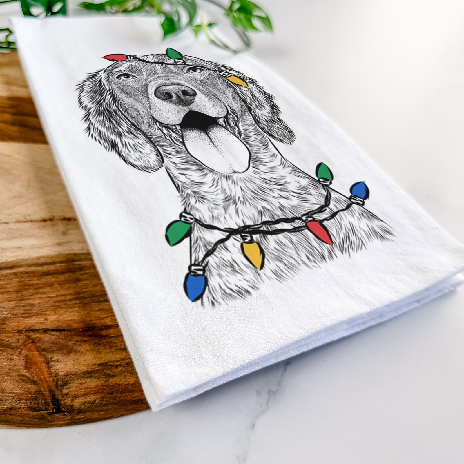 Freddy the English Setter Tea Towel