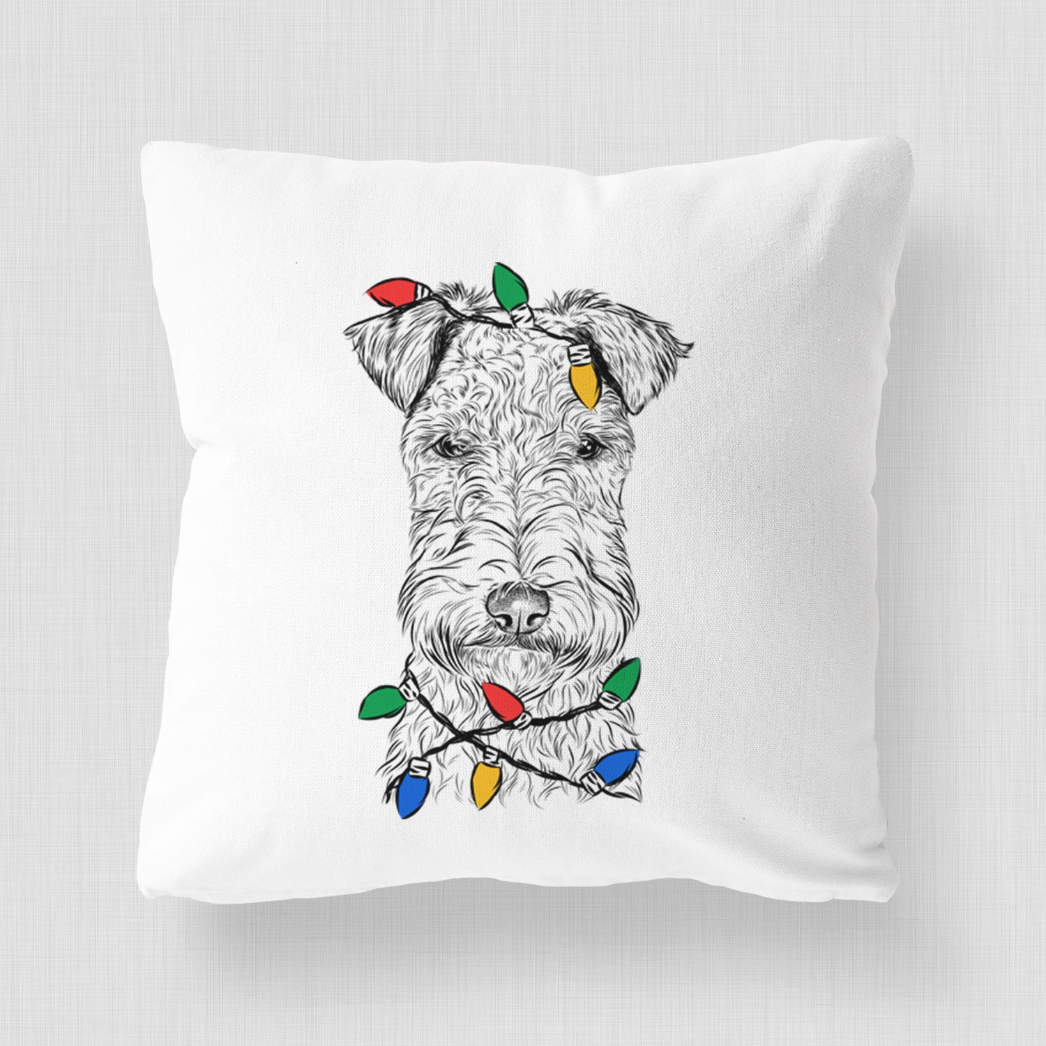 Frida the Lakeland Terrier - Throw Pillow Cover