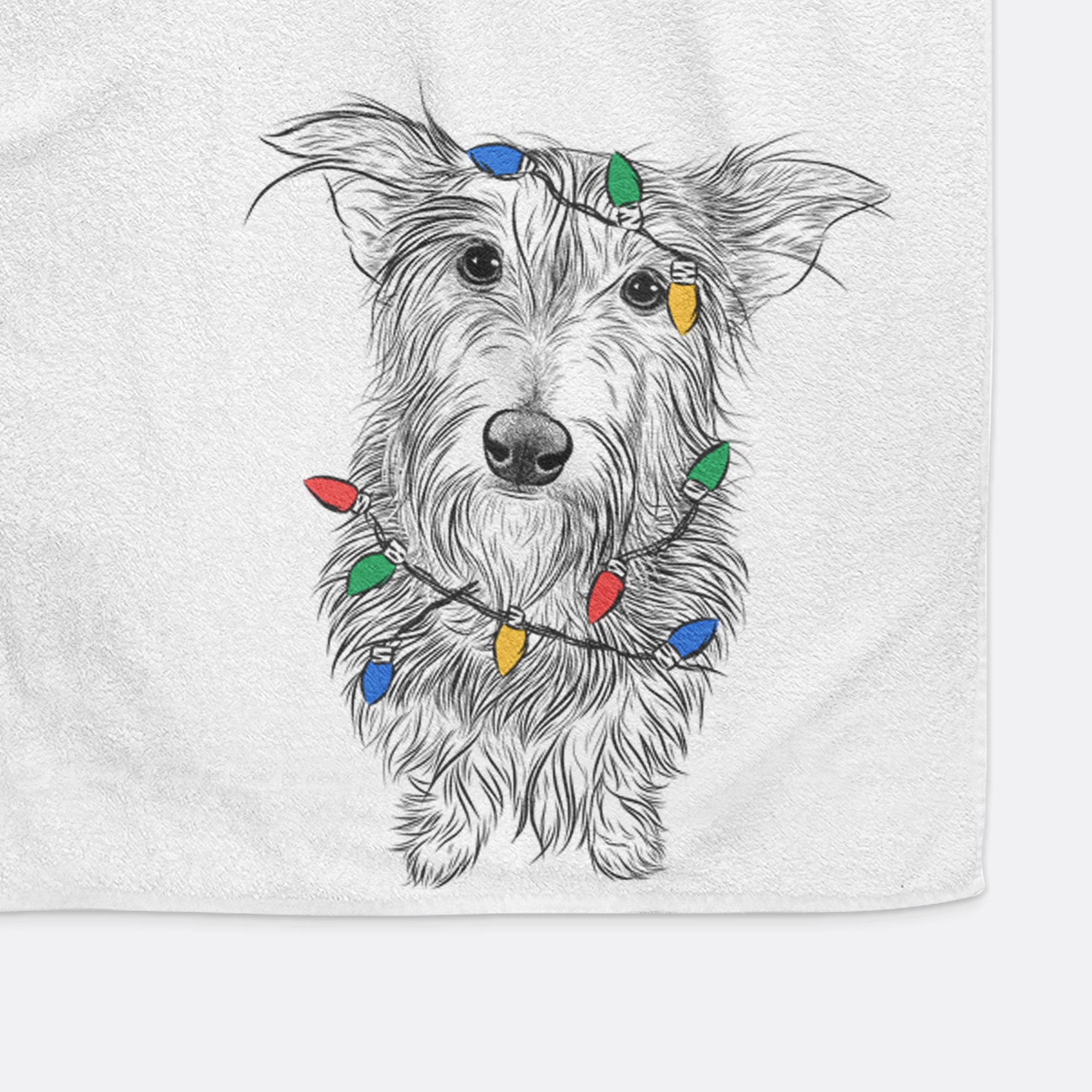 Frida Doggo the Rescue Terrier Mix Premium Hand Towel