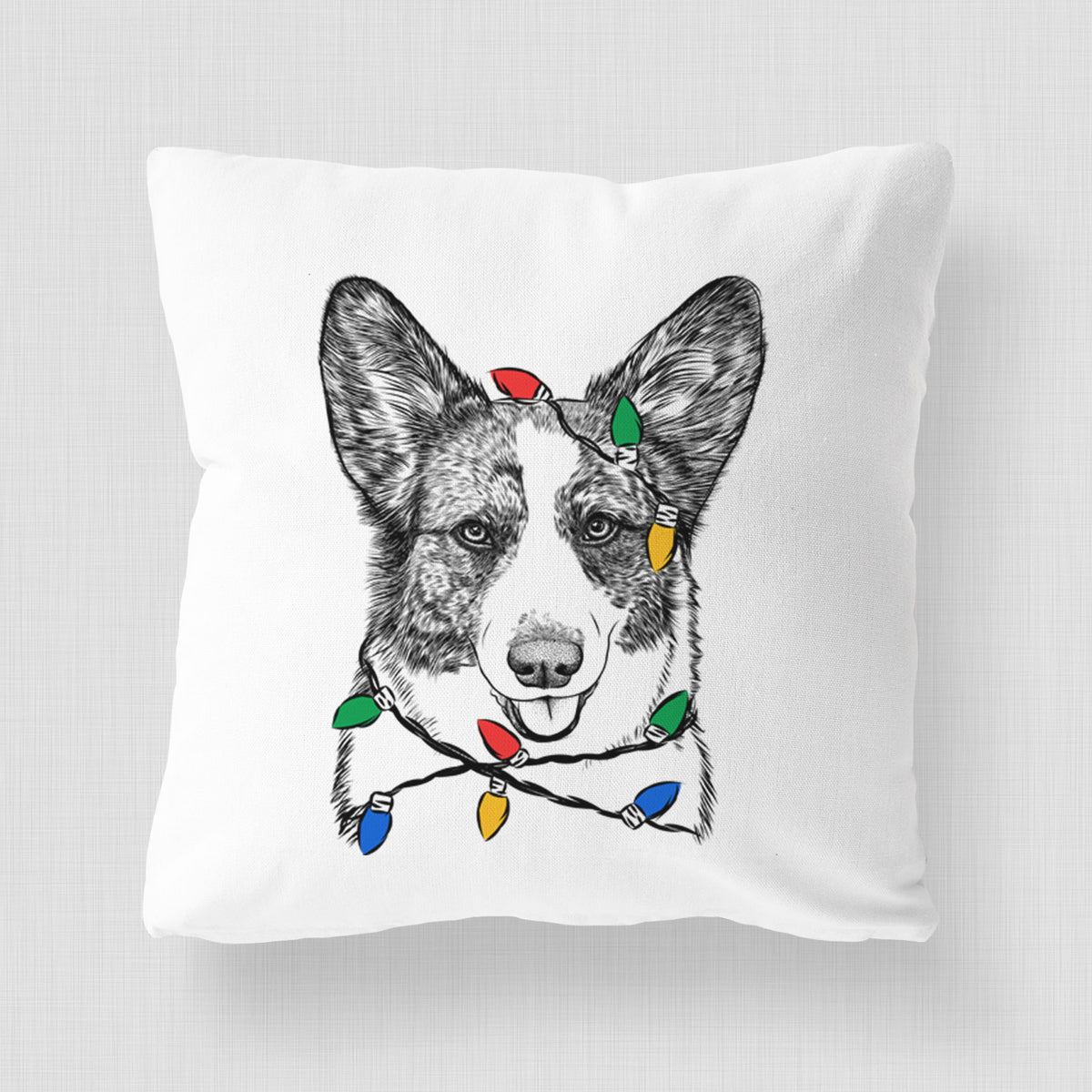 Gabby the Cardigan Welsh Corgi - Throw Pillow Cover