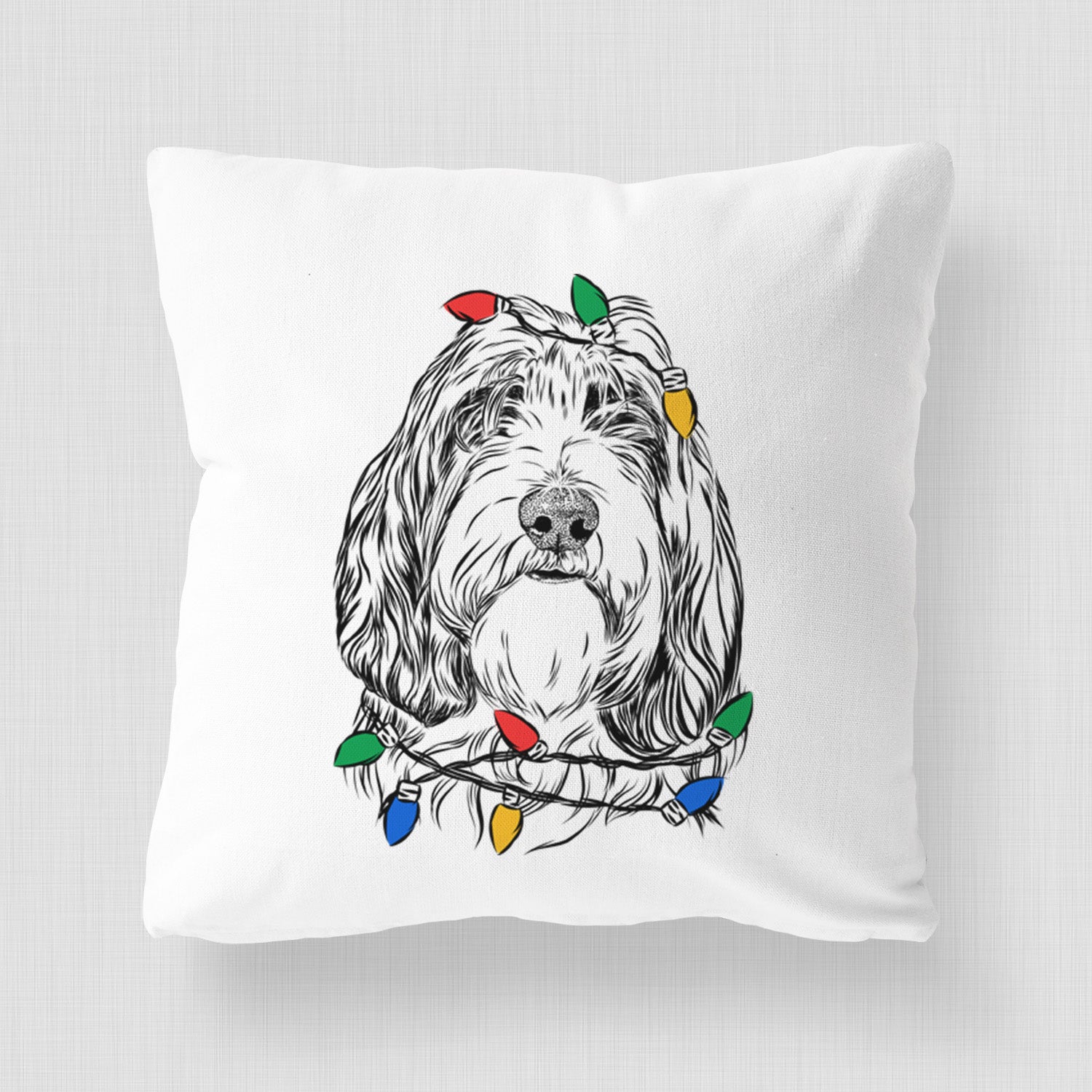 Gerard the Petit Basset Griffon Vendeen - Throw Pillow Cover
