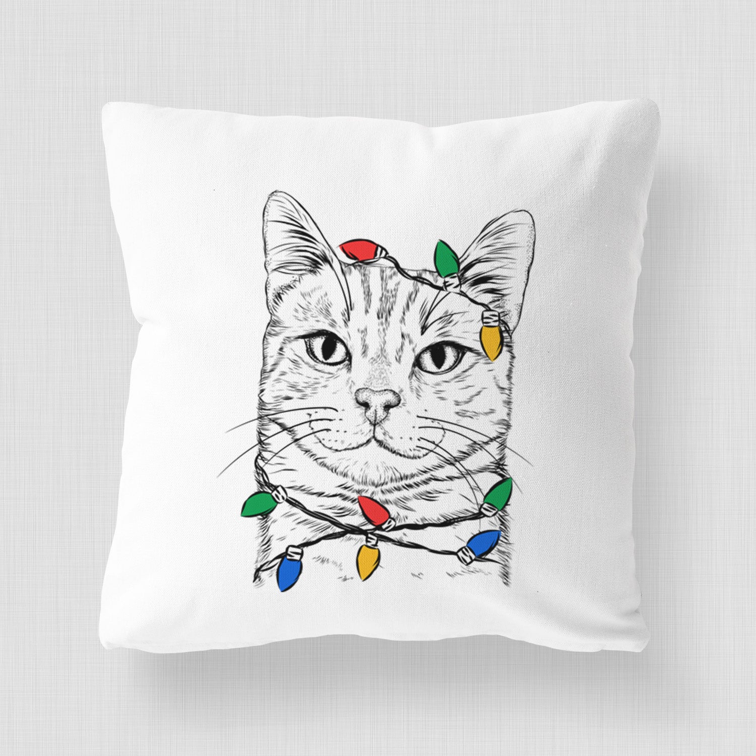 Ginger Tom the Tabby Cat - Throw Pillow Cover