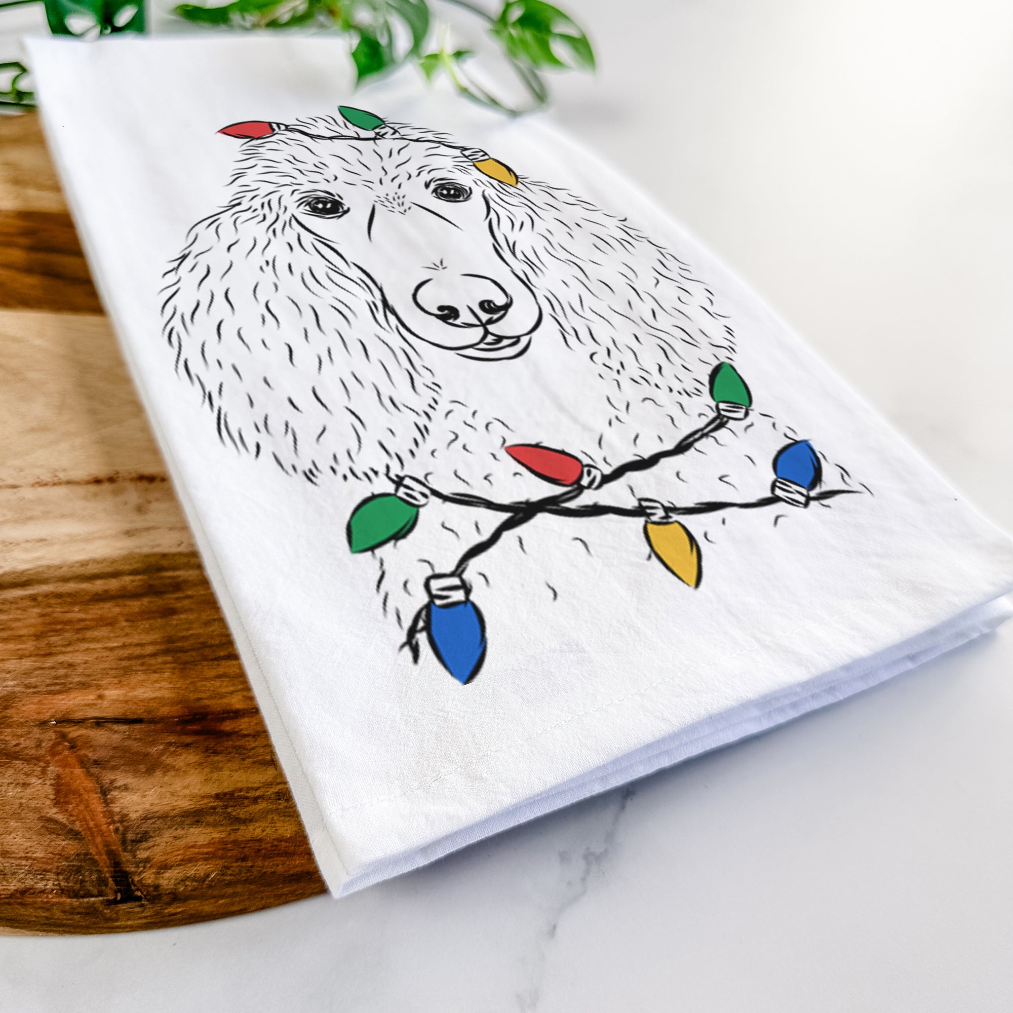 Giovanni the Poodle Tea Towel