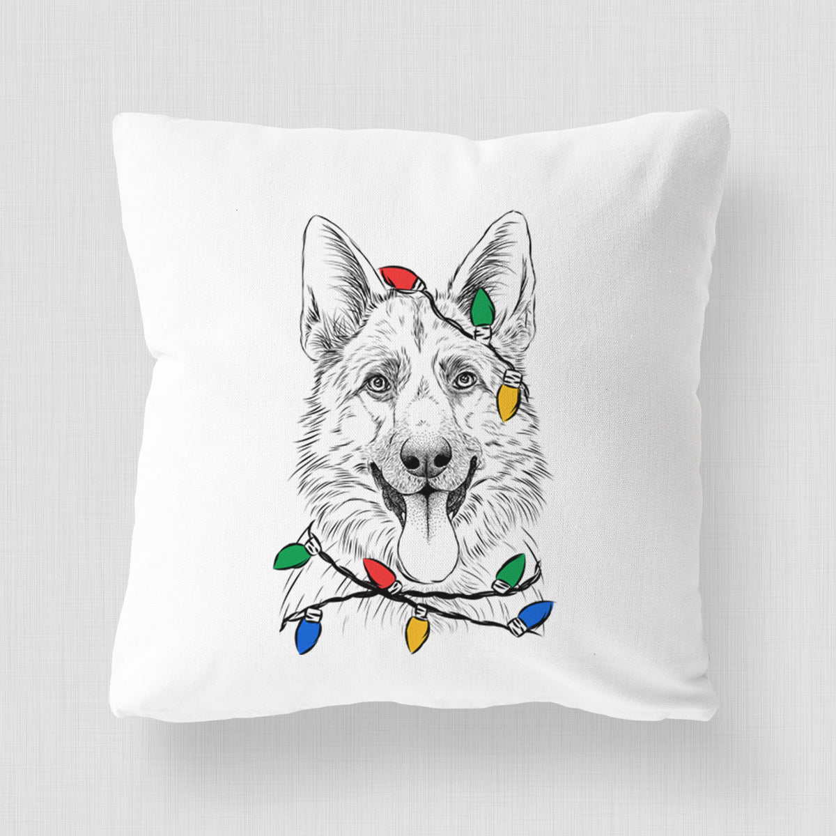 Grace the German Shepherd - Throw Pillow Cover