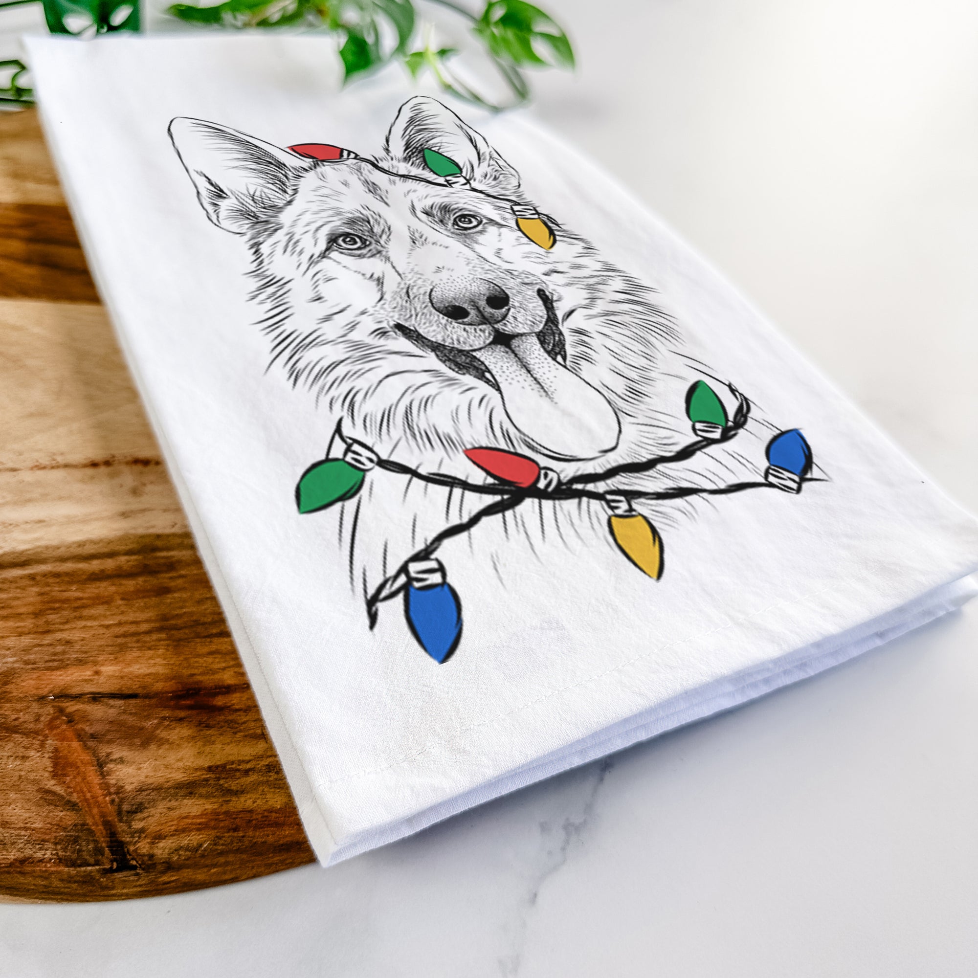 Grace the German Shepherd Tea Towel