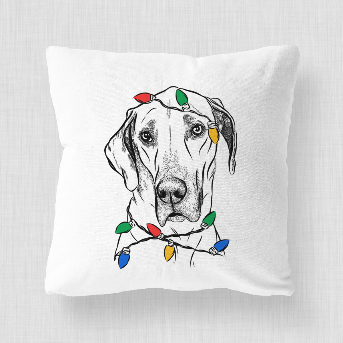 Gracie the Great Dane - Throw Pillow Cover