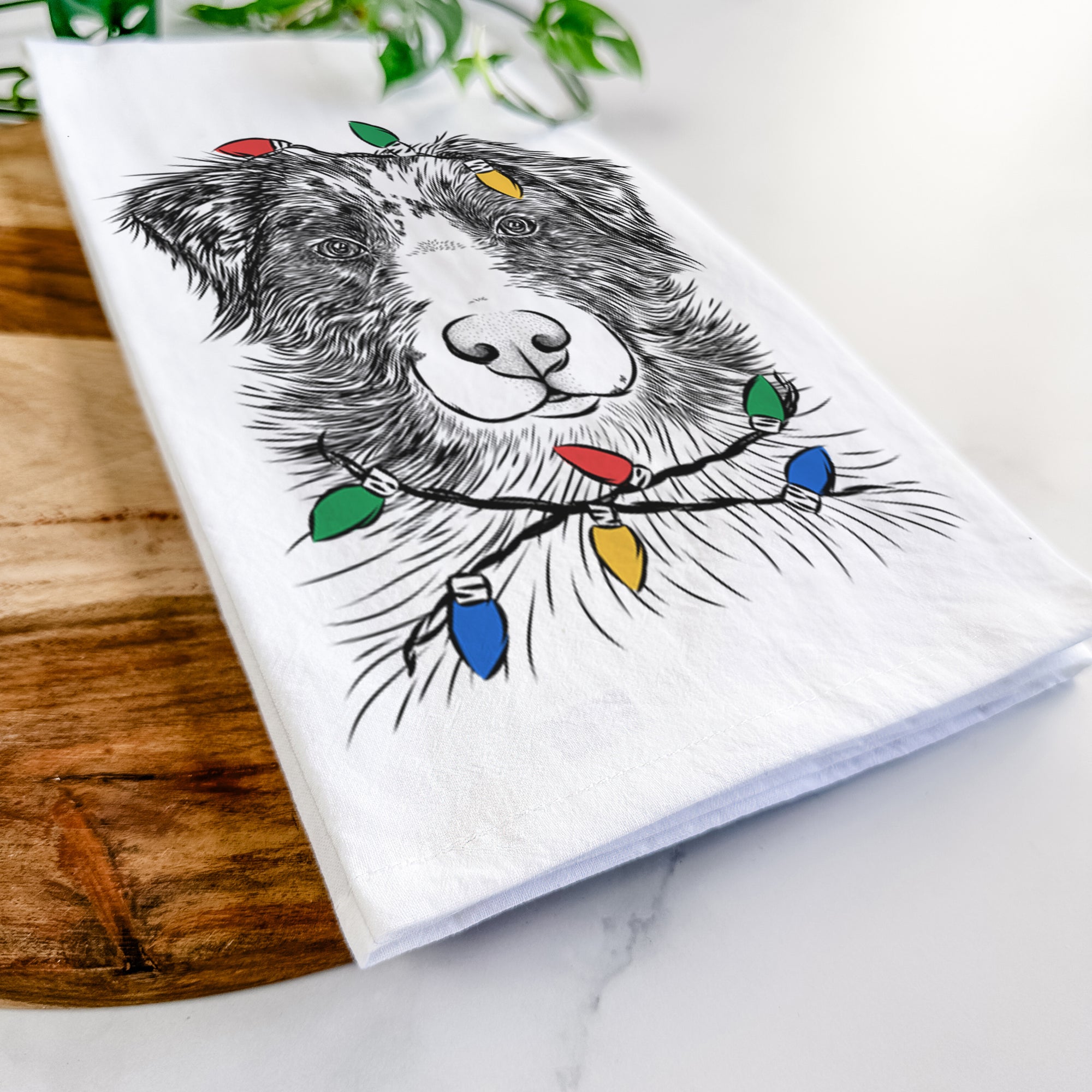 Gram the Australian Shepherd Tea Towel