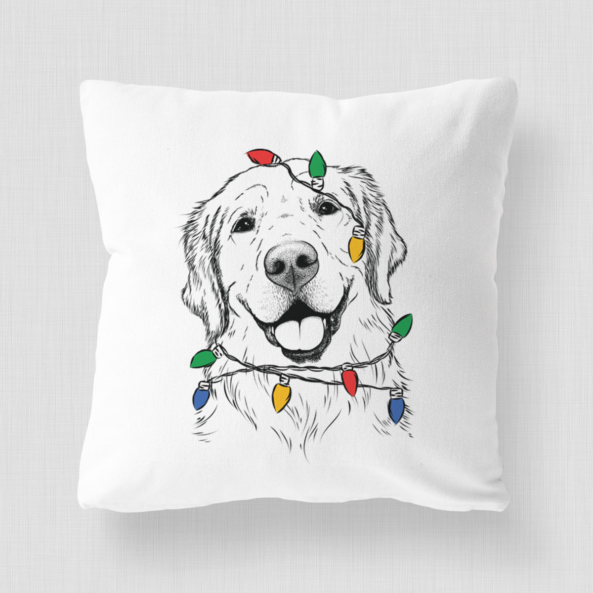 Griffin the Golden Retriever - Throw Pillow Cover