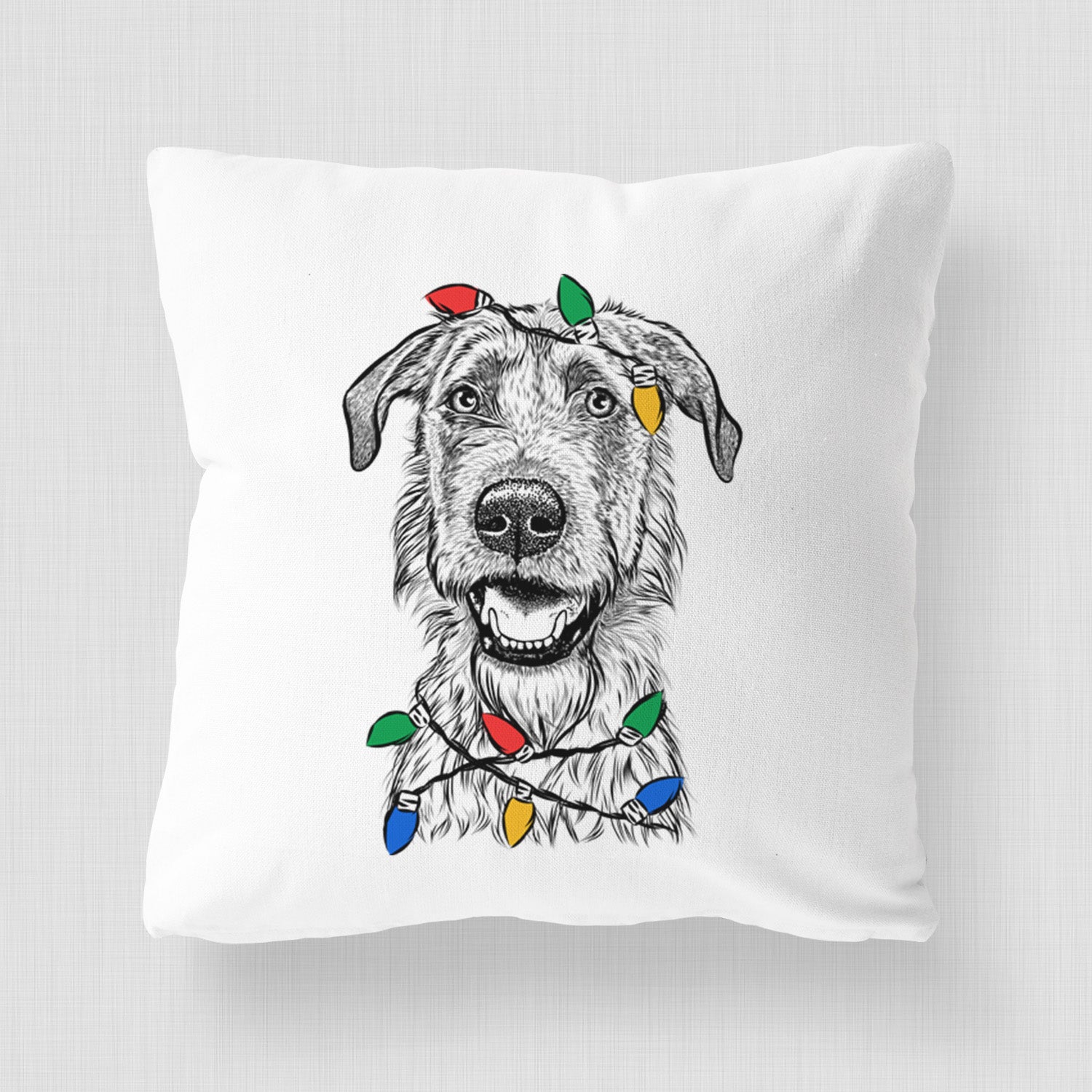 Griffin the Irish Wolfhound - Throw Pillow Cover