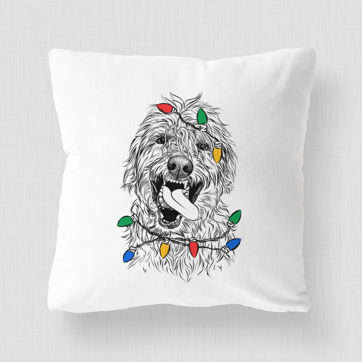 Groot the Irish Wolfhound - Throw Pillow Cover