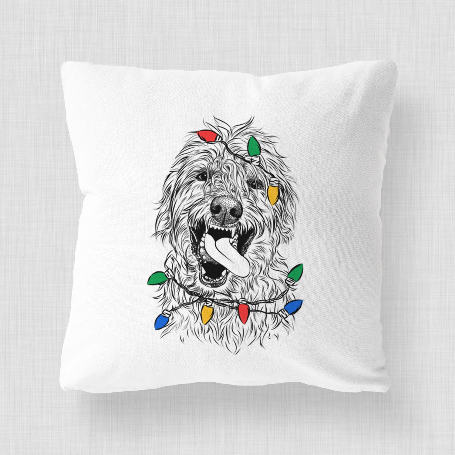 Groot the Irish Wolfhound - Throw Pillow Cover