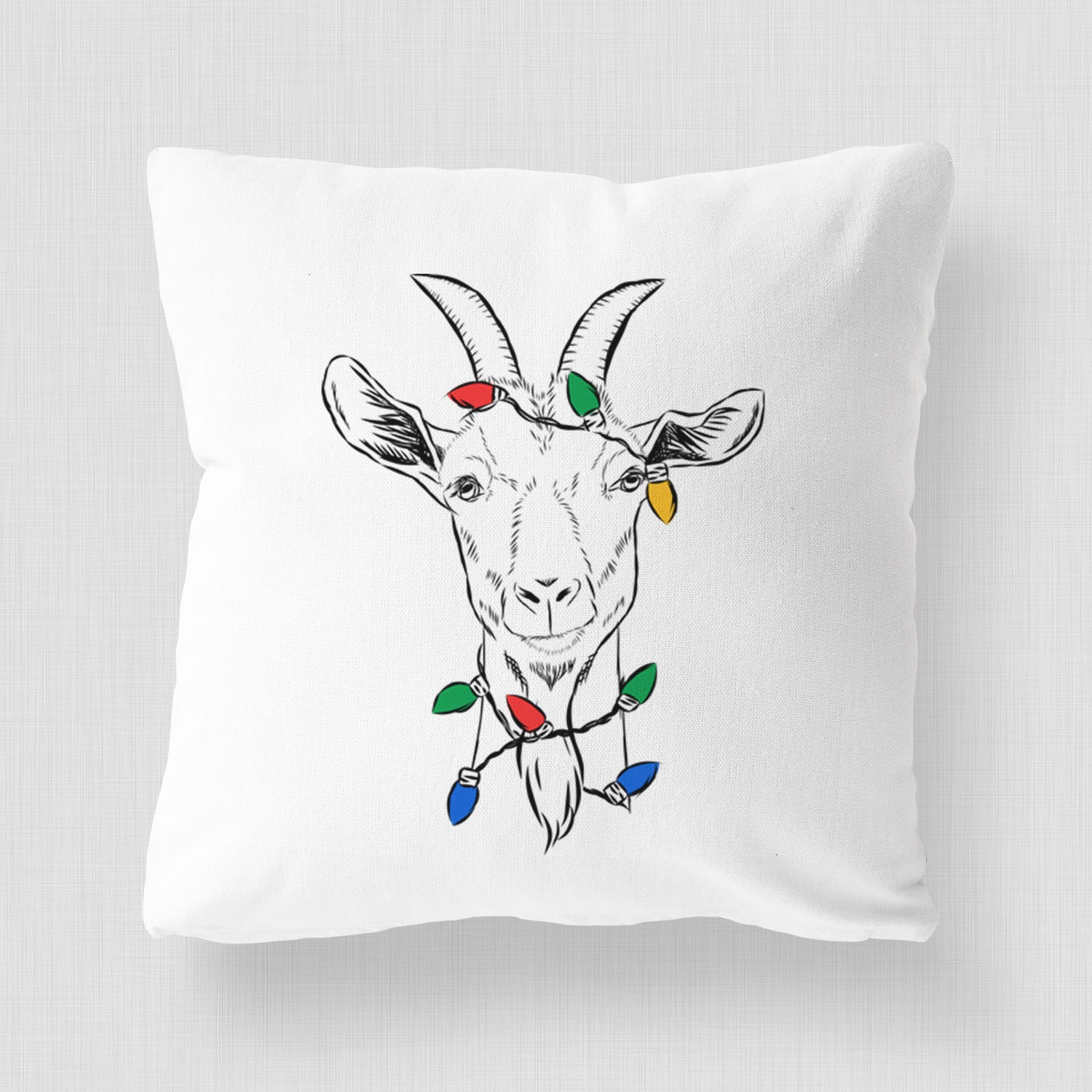 Gunnar the Goat - Throw Pillow Cover
