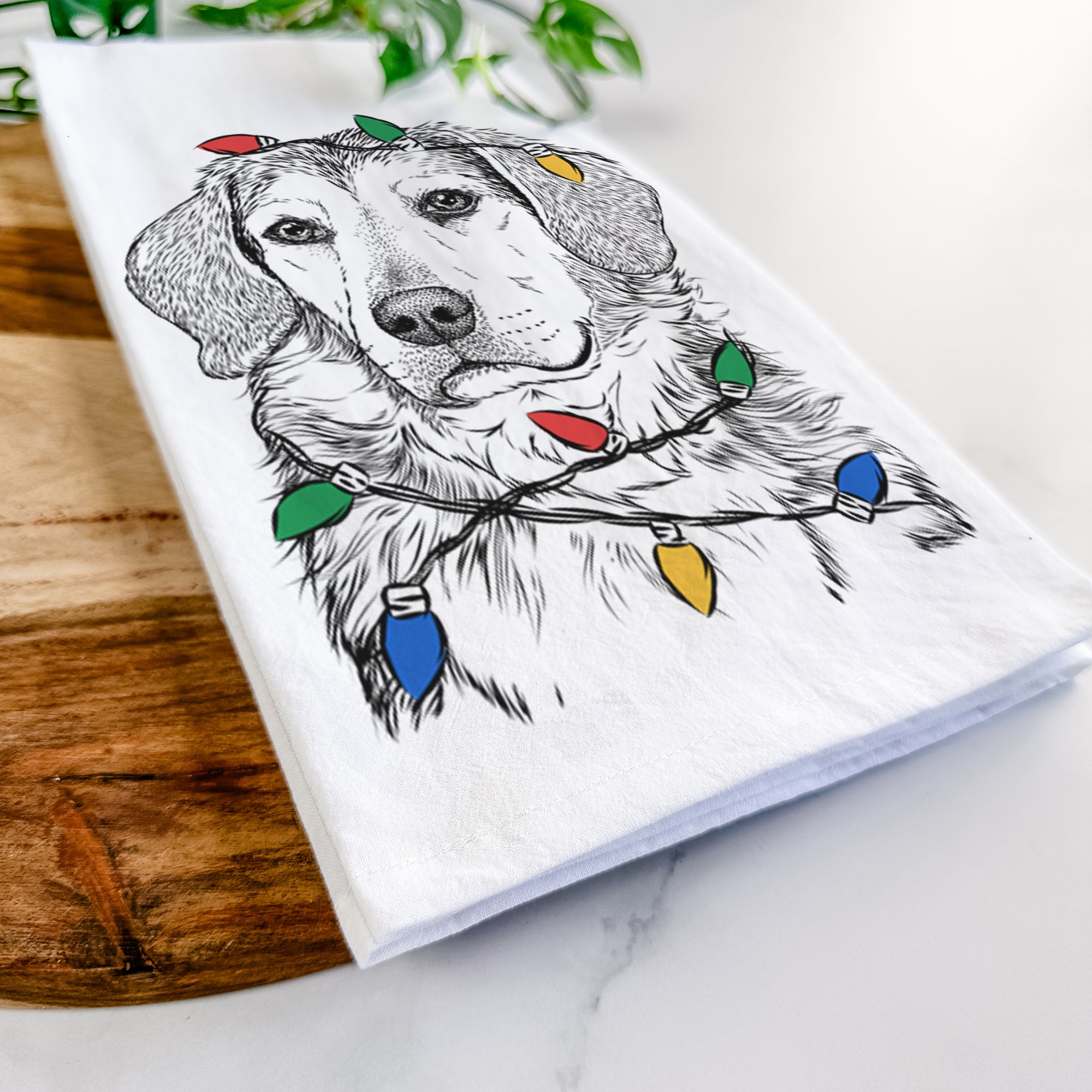 Gunner the Beagle Mix Tea Towel