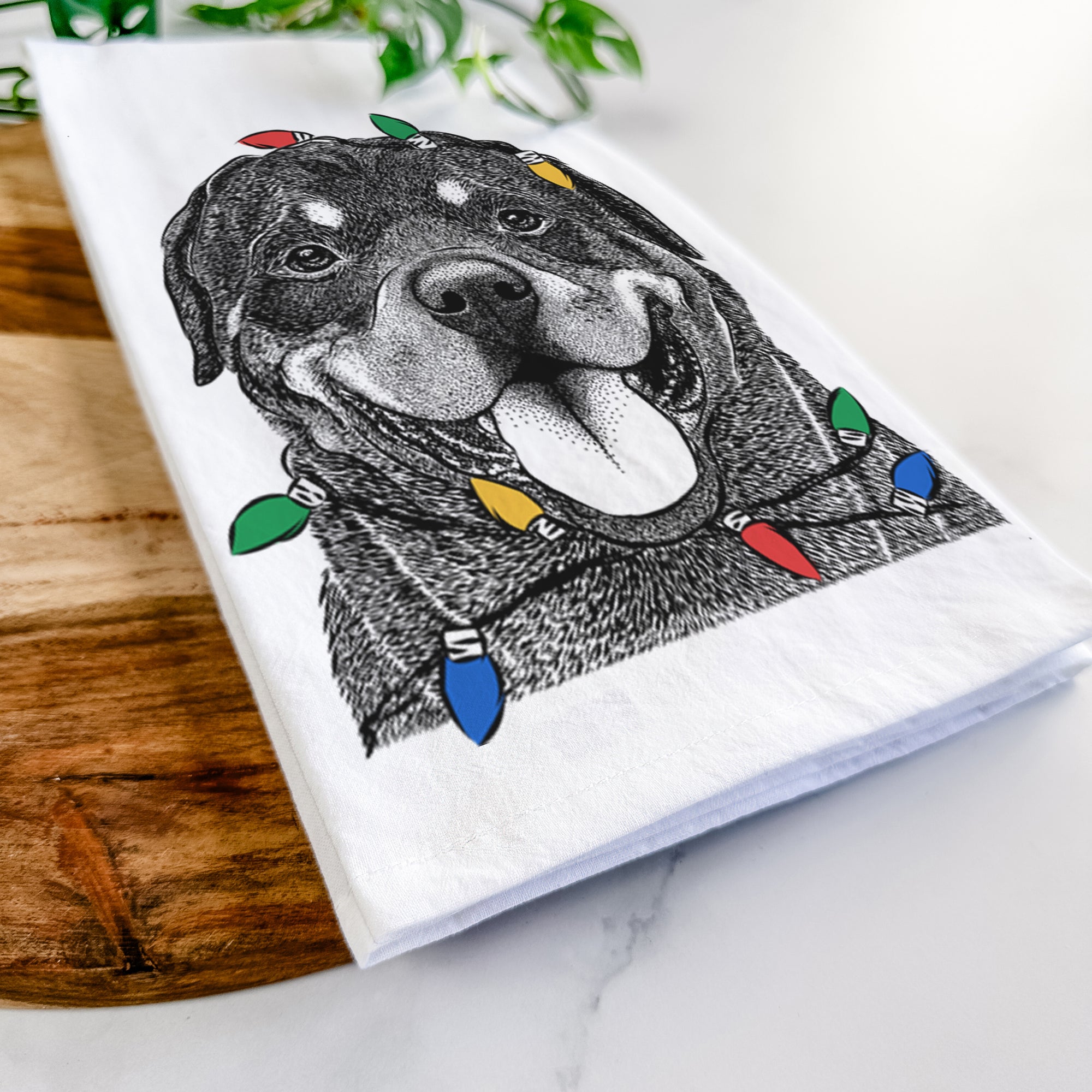 Hagan the Rottweiler Tea Towel