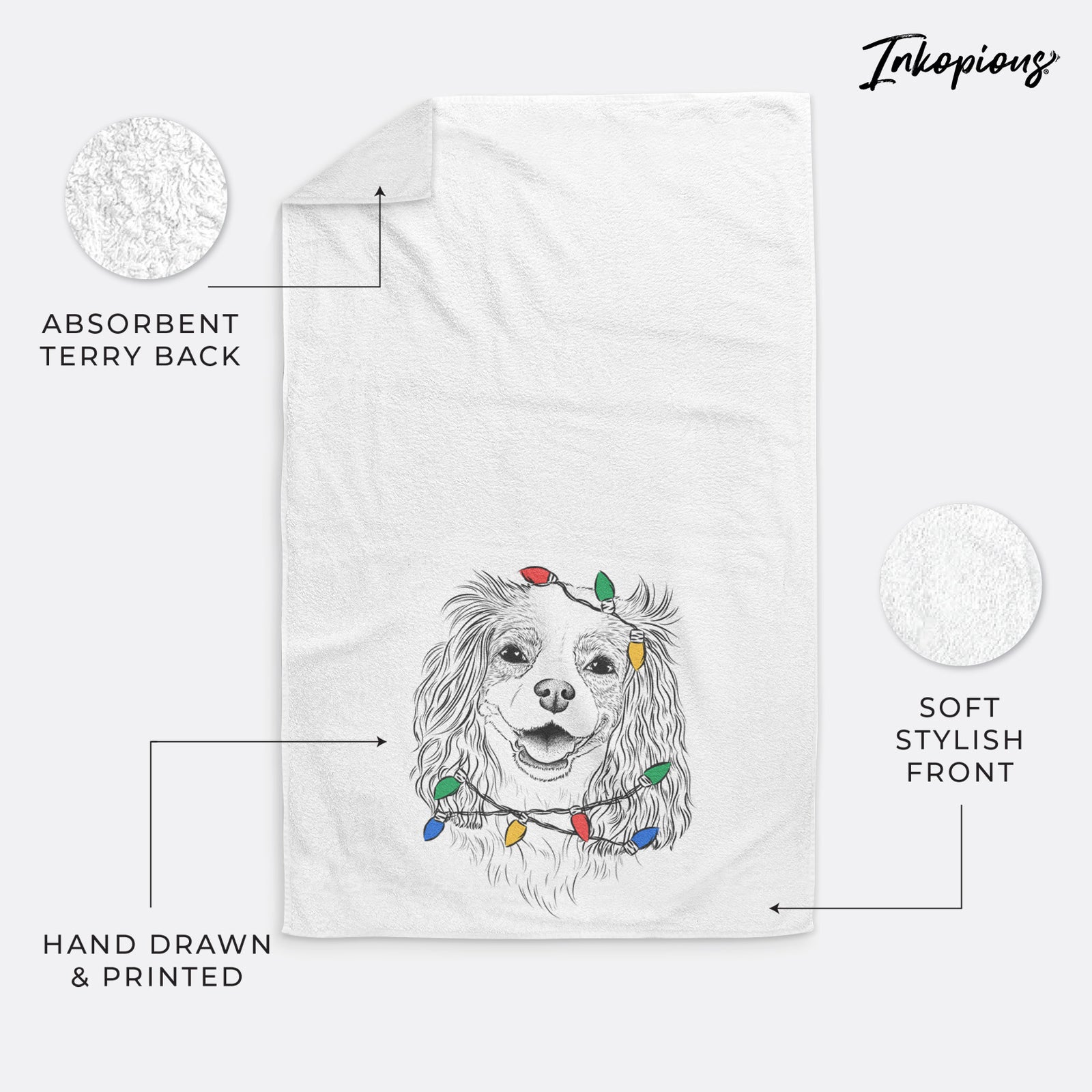 Halley Comet the Cavalier King Charles Spaniel Premium Hand Towel