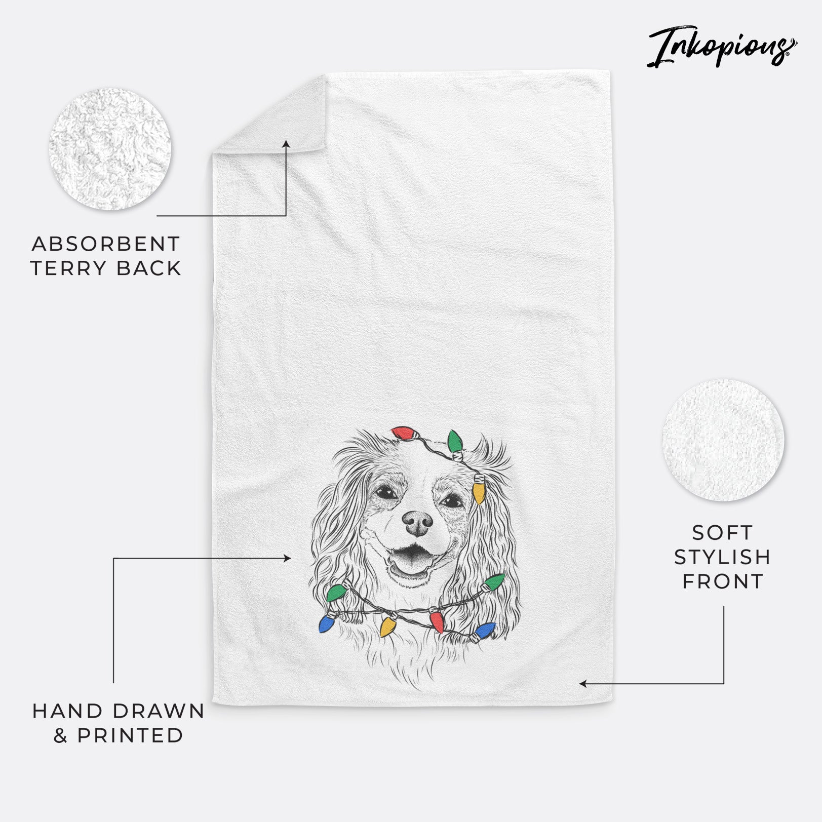 Halley Comet the Cavalier King Charles Spaniel Premium Hand Towel