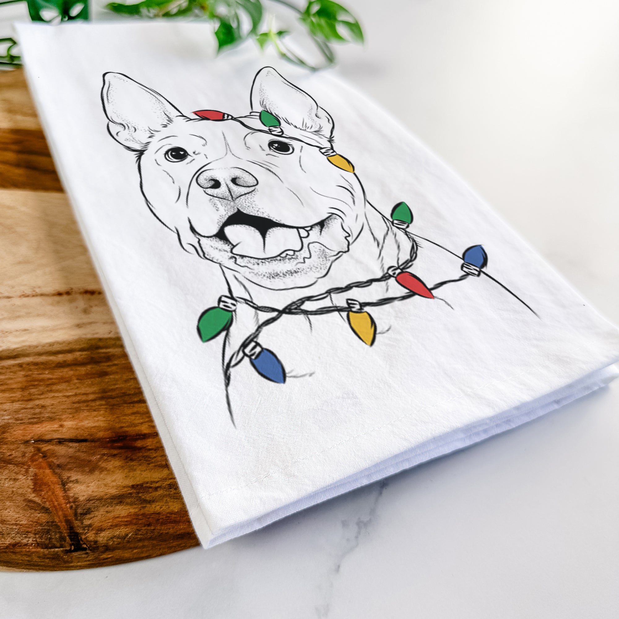 Harley the Pitbull Tea Towel